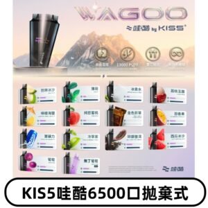 Kis5電子煙 Kiss拋棄式哇酷|WAGOO6500口一次性電子煙