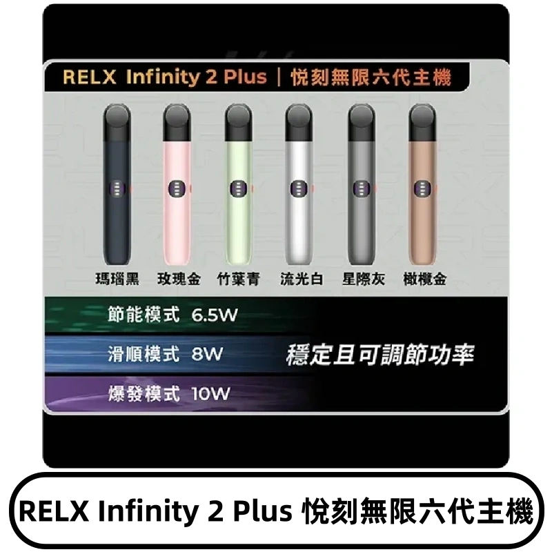 Relx悅刻六代主機 RELX Infinity 2 Plus宙斯6代霧化煙桿